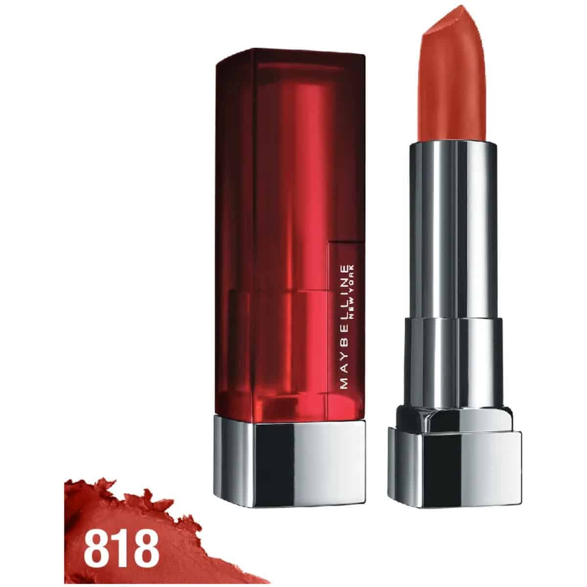 Maybelline New York Color Sensational Creamy Matte Lipstick 818 Dynamic Brick