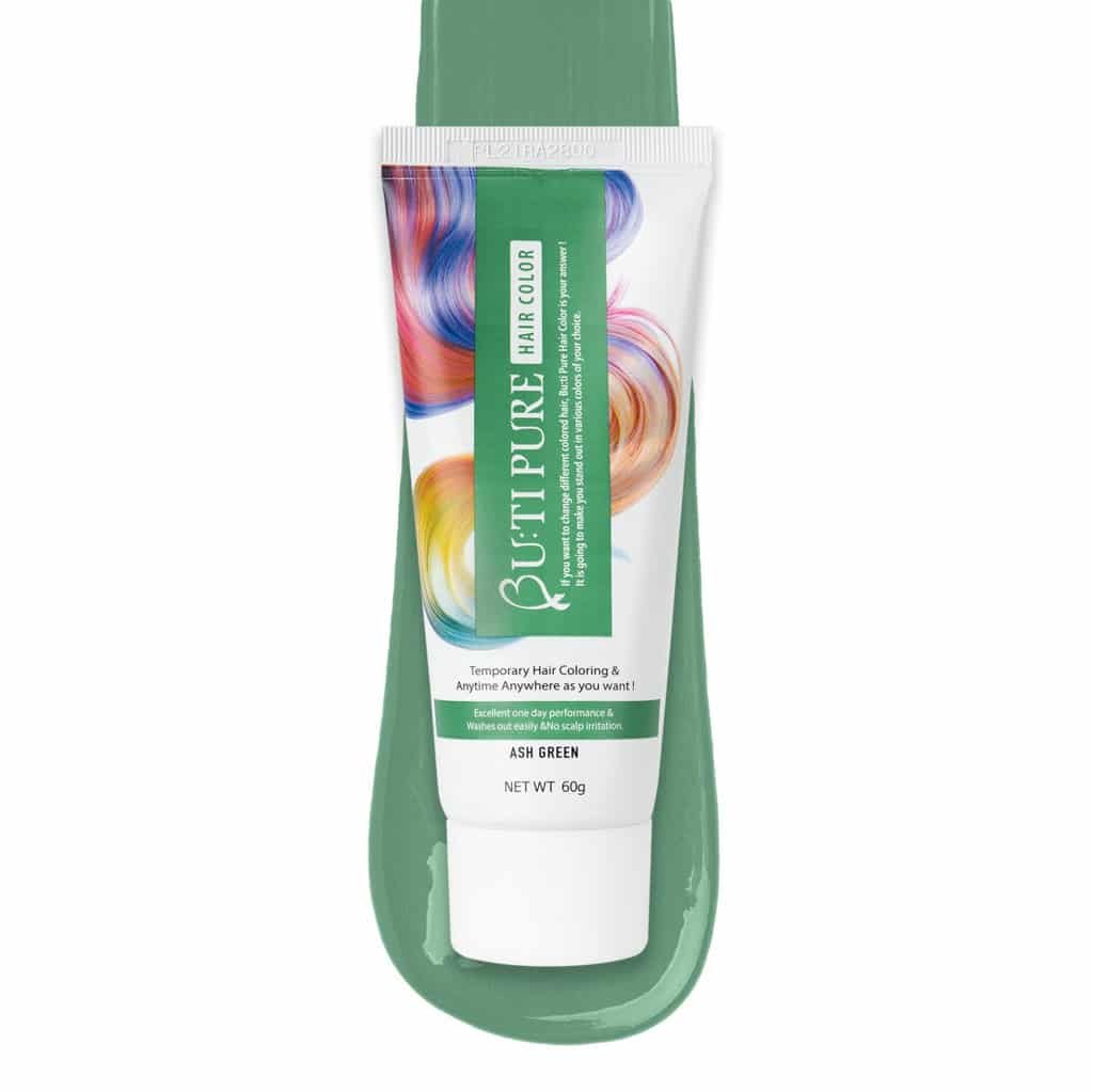 Butipure Ash Green Semi Permanent Conditioning Temporary Waterproof Hair Color 60ml