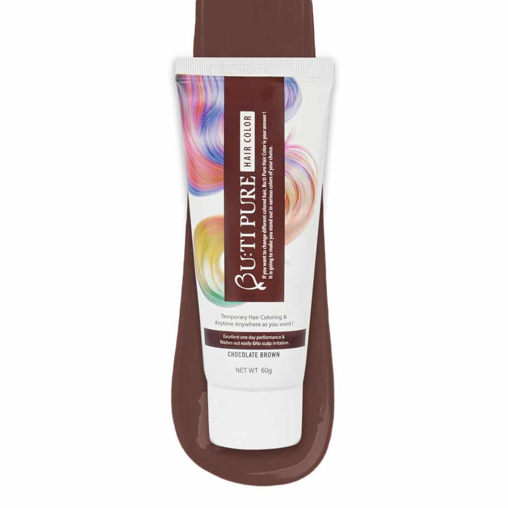 Butipure Chocolate Dark Brown Semi Permanent Conditioning Temporary Waterproof Hair Color 60ml