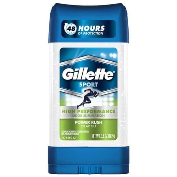 Gillette Sport Power Rush Antiperspirant Clear Gel Deodorant 107G