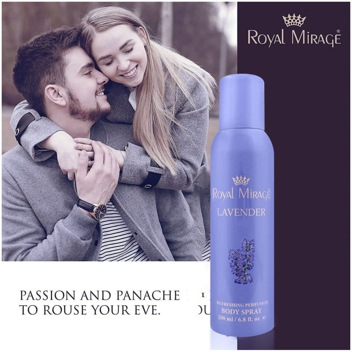Royal Mirage Lavender Perfumed Body Deodorant Spray 200ml