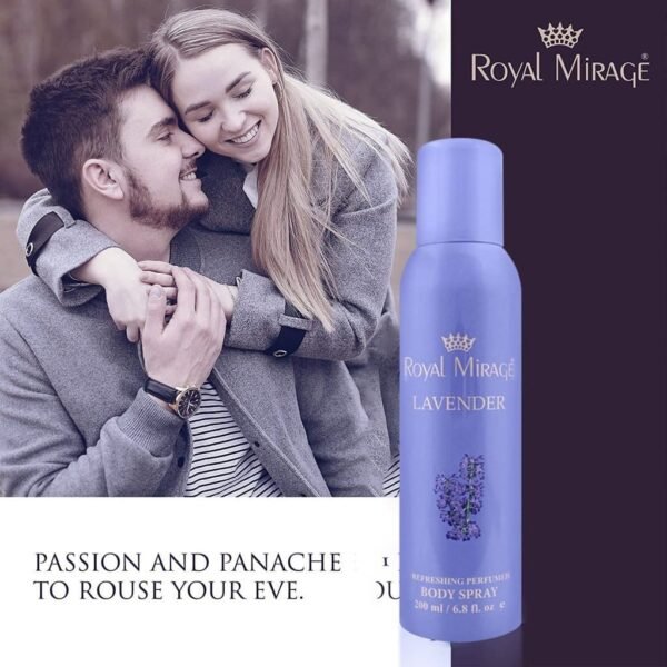 Royal Mirage Lavender Perfumed Body Deodorant Spray 200ml