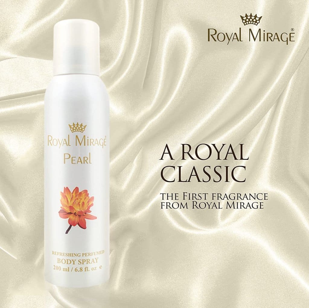 Royal Mirage Pearl Perfumed Body Deodorant Spray 200ml
