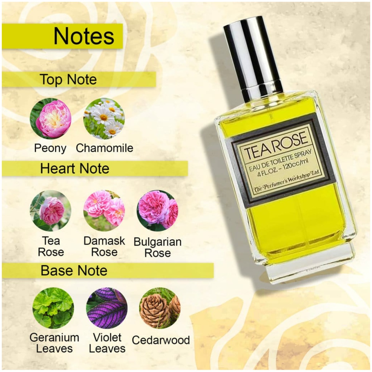 Tea Rose EDT Perfume For Women 120ml - Image 6