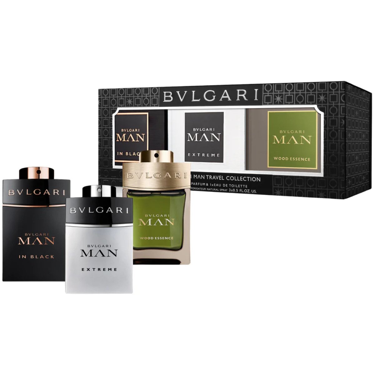 Bvlgari 3PCS Travel Minis Set For Men