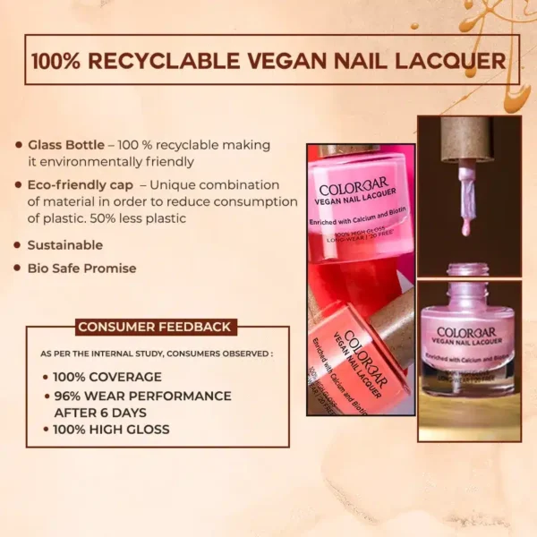 Colorbar Vegan Nail Lacquer 102 Beehave