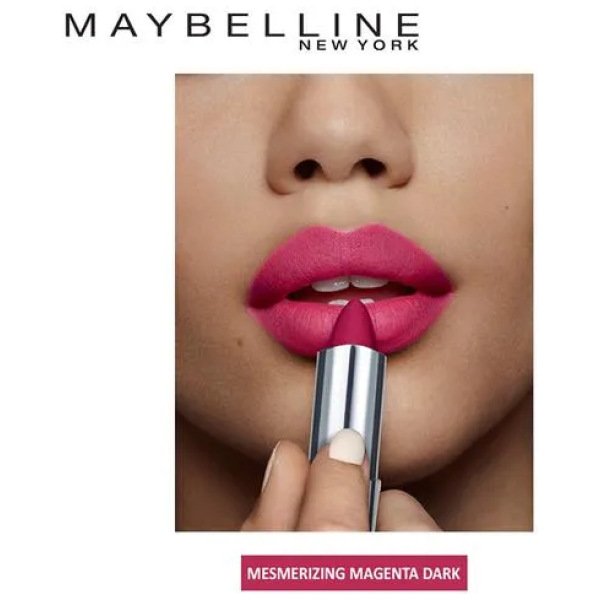 Maybelline New York Color Sensational Creamy Matte Lipstick 680 Mesmerizing Magenta