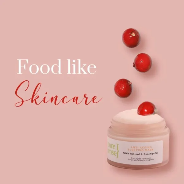 PureSense Anti-Ageing Sleeping Mask with Retinol & Rosehip Oil 50G