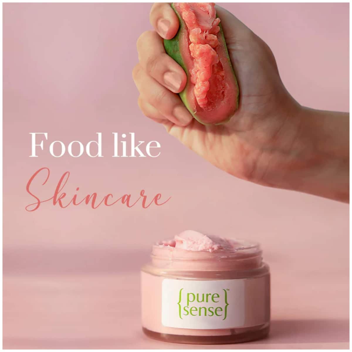 PureSense Pink Guava Face Scrub With Niacinamide African Melon For A Clear & Glowing Skin 50G