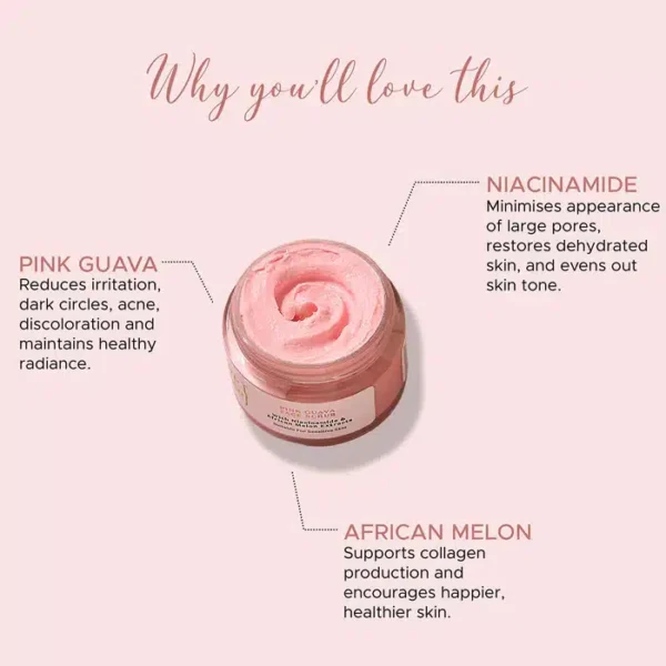 PureSense Pink Guava Face Scrub With Niacinamide African Melon For A Clear & Glowing Skin 50G