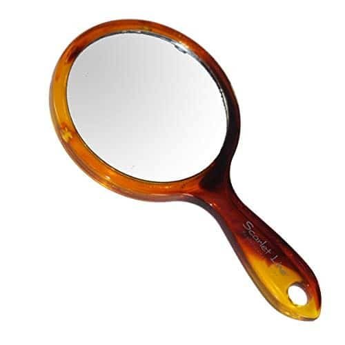 Scarlet Small Double Sided Hand Mirror