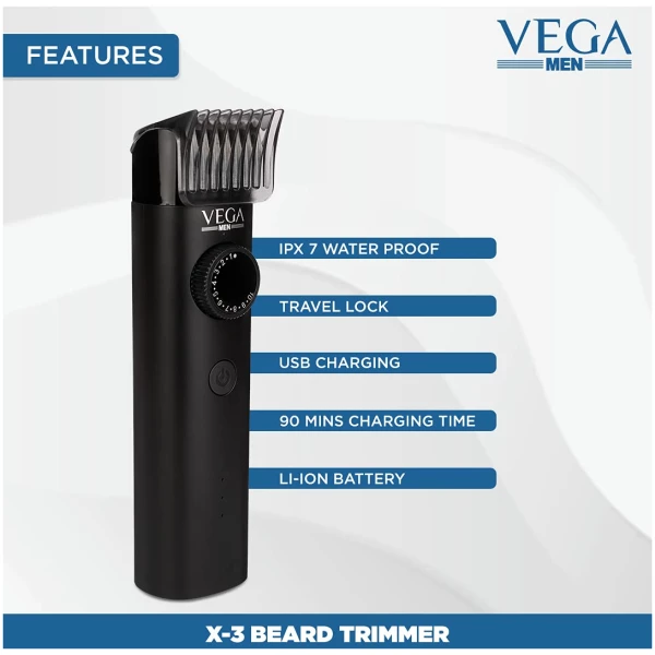 VEGA Men X3 Beard Trimmer For Men (VHTH-24)