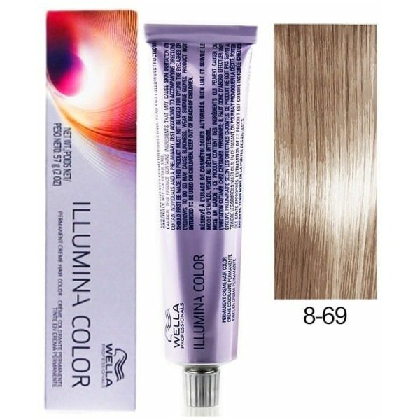 Wella Professionals Illumina Hair Color 60Gm 8/69 Light Violet Cendre Blonde