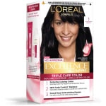 L'Oreal Paris Excellence Creme 1 Black (72ml + 100g) Hair Color Box Of 172 G