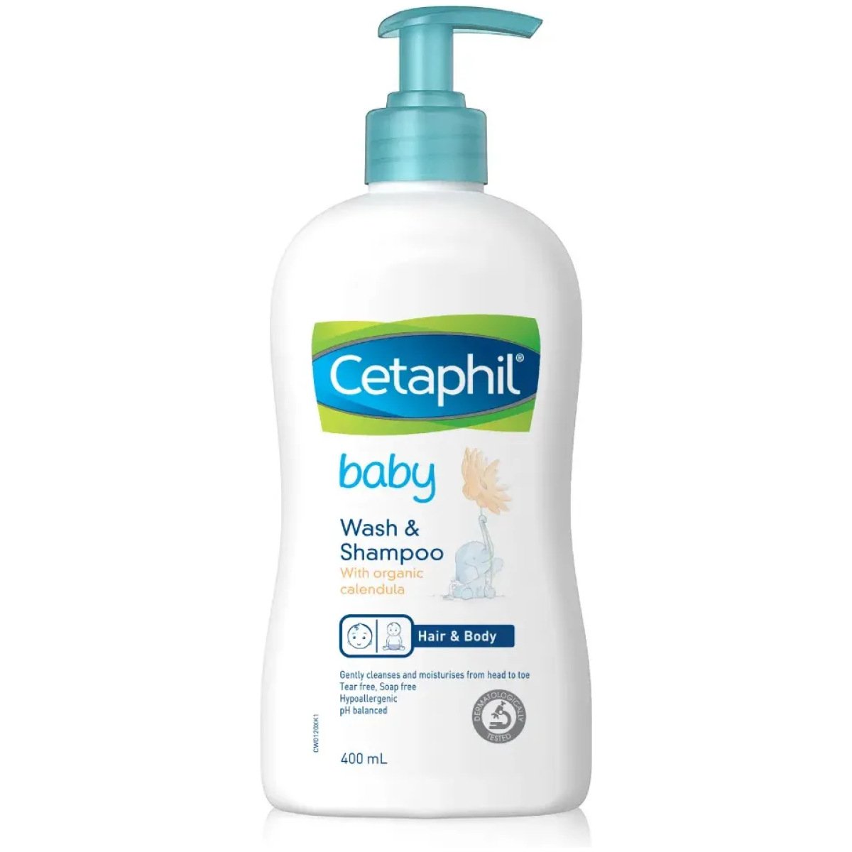 Cetaphil Baby Wash & Shampoo With Organic Calendula 400ml