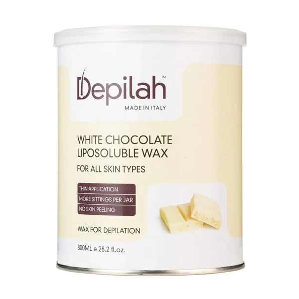 Depilah White Chocolate Liposoluble Wax for Normal Skin - 800 ml