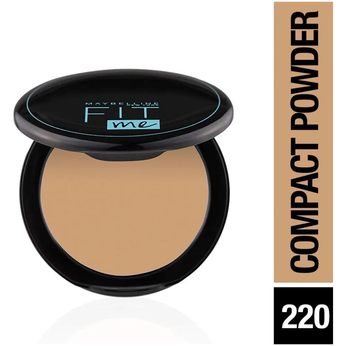 Maybelline New York Fit Me 12Hr Oil Control Compact, 220 Natural Beige