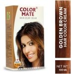 Color Mate Organic Hair Colour No Ammonia Rich Cream Golden Brown 120ml