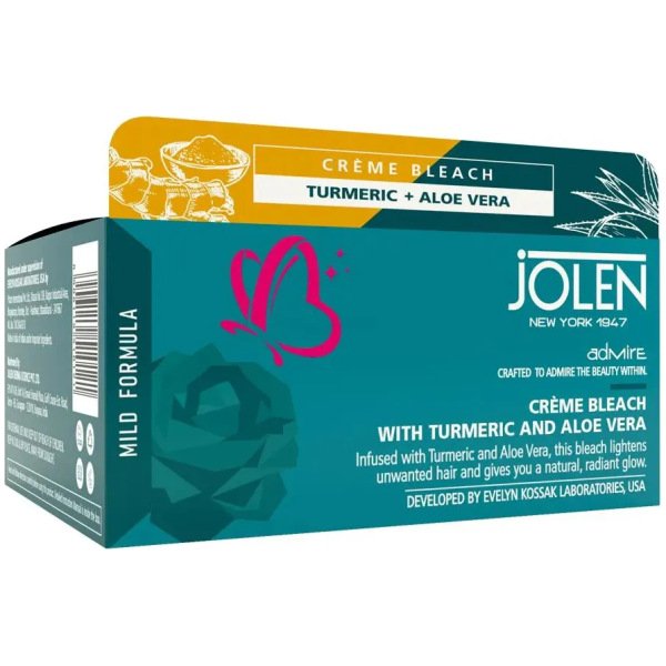 Jolen New York Crème Bleach With Turmeric Extracts & Aloe Vera 40G
