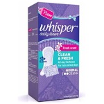 Whisper Clean And Fresh Daily Liners 20 Sanitary Pads For Women
