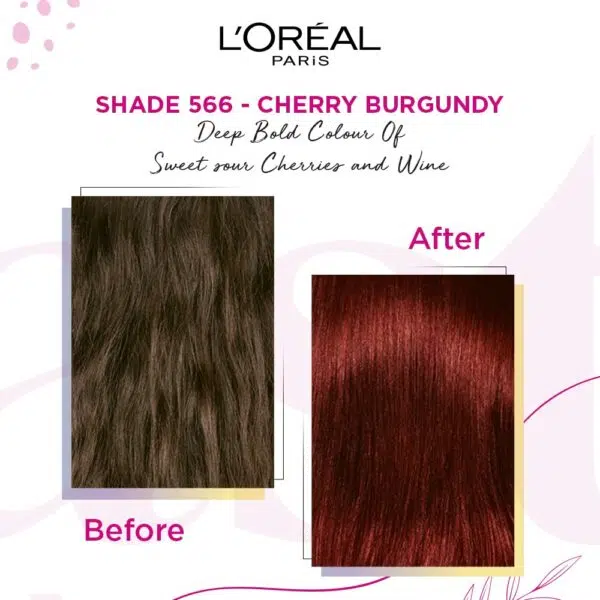 LOreal Paris Casting Creme Hair Color 566 Cherry Burgundy 100G+60ml