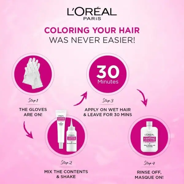 LOreal Paris Casting Creme Hair Color 566 Cherry Burgundy 100G+60ml