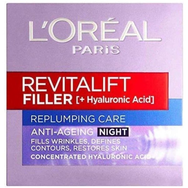 L'Oreal Revitalift Filler Replumping Care Anti Agening Night Cream 50ml