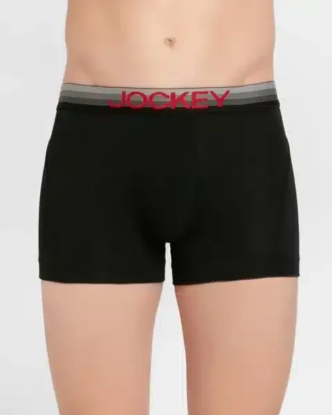 Jockey Modern Solid Trunks for Men with Double layer Contoured Pouch #US20