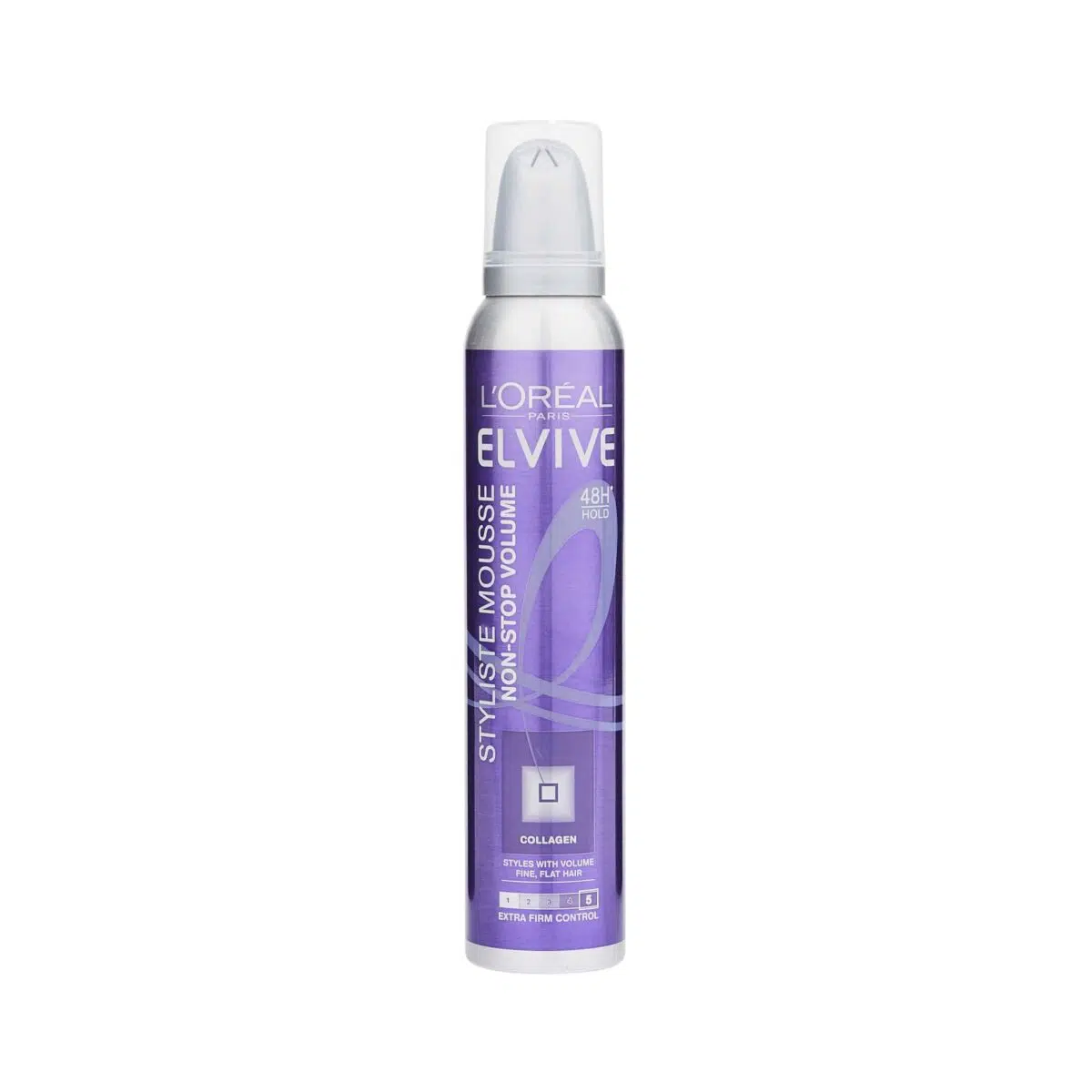 Loreal Elvive Styliste Non-Stop Volume 48H Hold Mousse 200ml