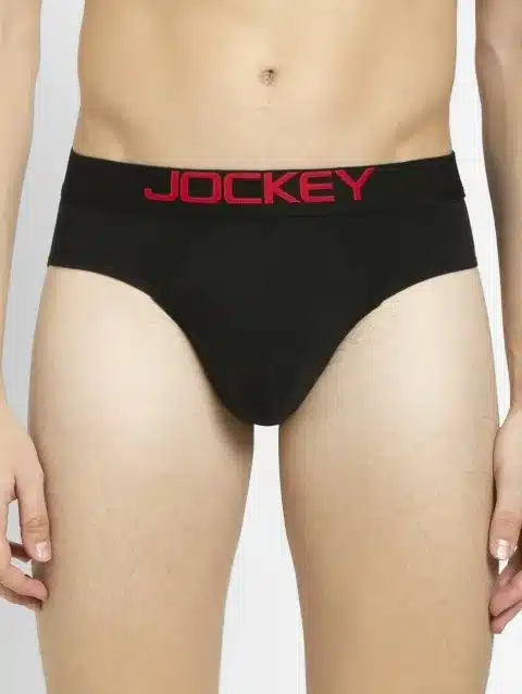 Jockey Men's Super Combed Cotton Elastane Stretch Solid Brief with Ultrasoft Waistband #US07