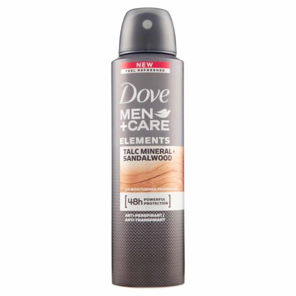 Dove Men + Care Elements Talc Mineral Sandalwood Deodorant Spray 150ml