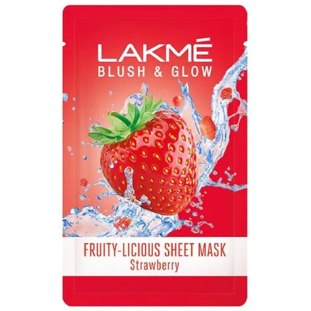 Lakme Blush & Glow Strawberry Sheet Mask, 25 Ml