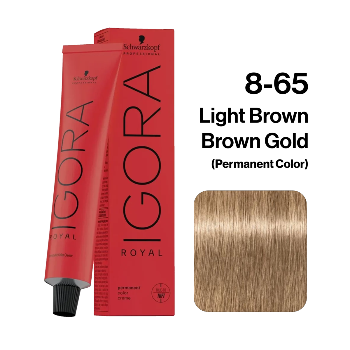 Schwarzkopf Igora Royal Hair Color, 8-65 Light Brown Brown Gold 60ml