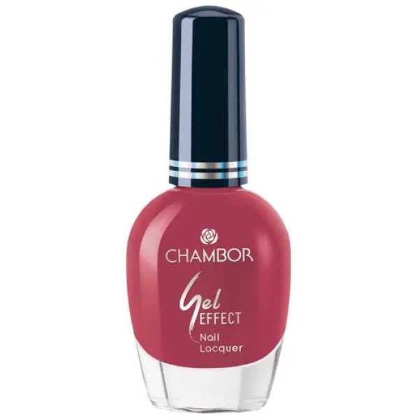 Chambor Gel Effect Nail Lacquer, Red No.204, 10 ml