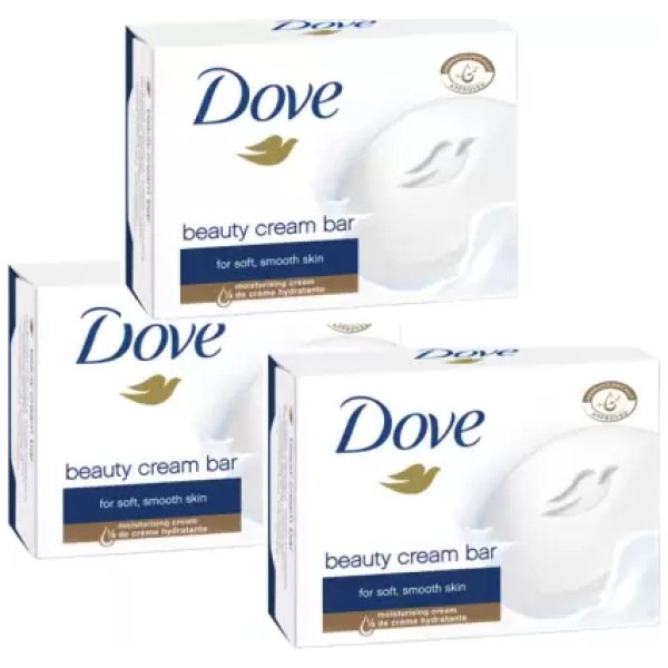 Dove Cream Beauty Bathing Bar (Pack of 3)