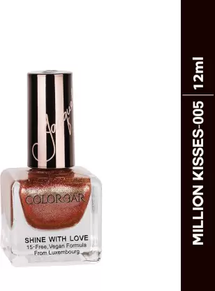 COLORBAR Shine With Love Nail Lacquer, Million Kisses Brown