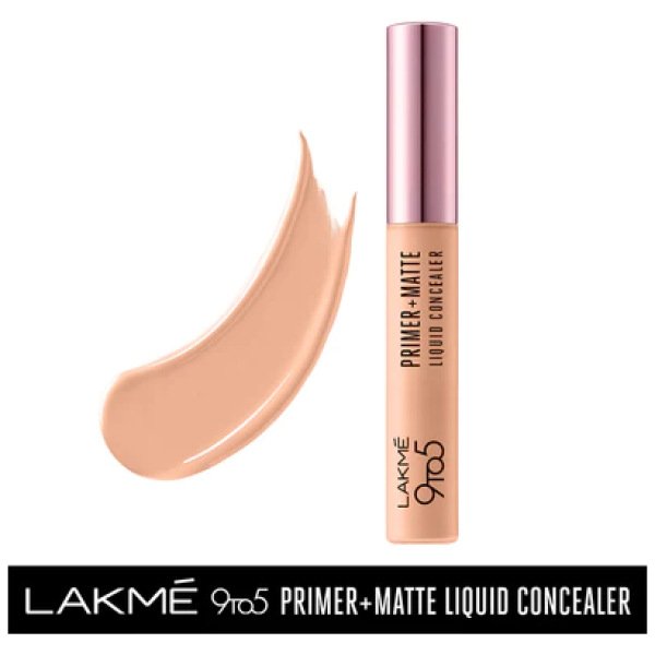 Lakme 9to5 Primer + Matte Liquid Concealer - 30 Cinnamon(5.4ml)