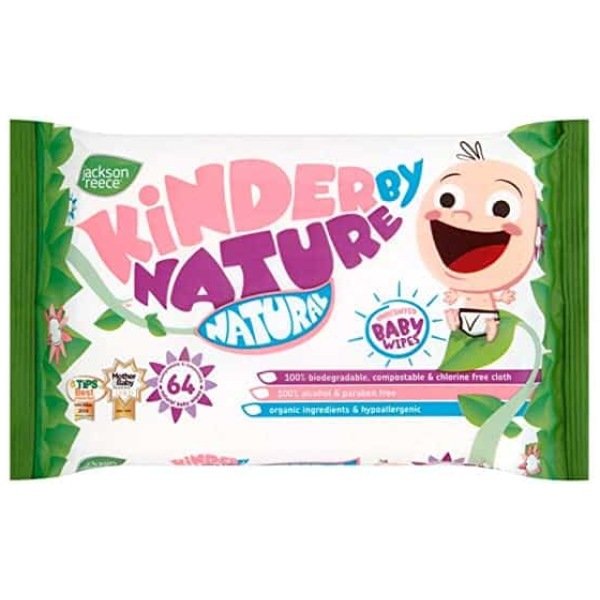 Jackson Reece Herbal Kinder By Nature Baby Wipes (64 Wipes)