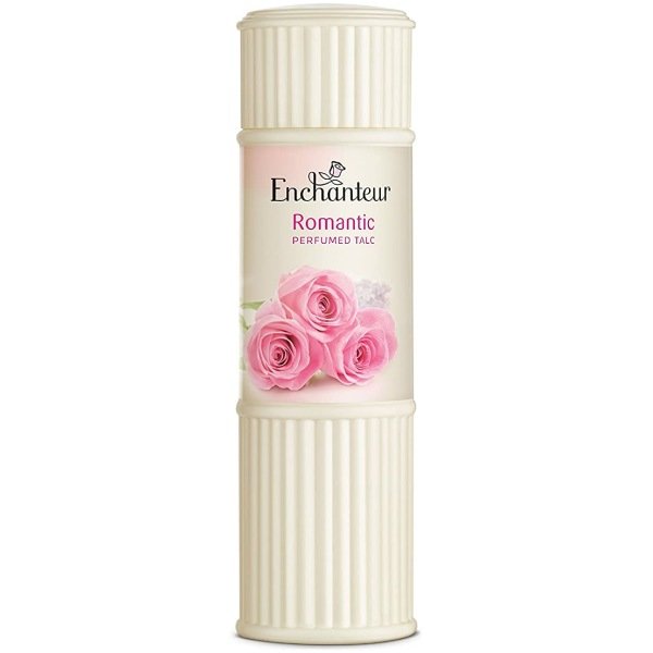 Enchanteur Romantic Perfumed Talc Powder for Women, with Roses and Jasmine 125g