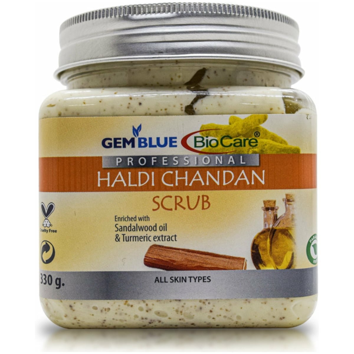 Gemblue Biocare Professional Haldi Chandan Scrub 330ml