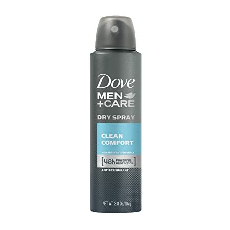 Dove Men+Care Clean Comfort Dry Spray Antiperspirant Deodorant goes on instantly dry for a cleaner feel Dove mens spray deodorant has one of the most effective ingredients for 48 hour odor and wetness protection Dermatologist recommended for skin care, our mens antiperspirant deodorant spray provides superior sweat protection, but is gentle on skin