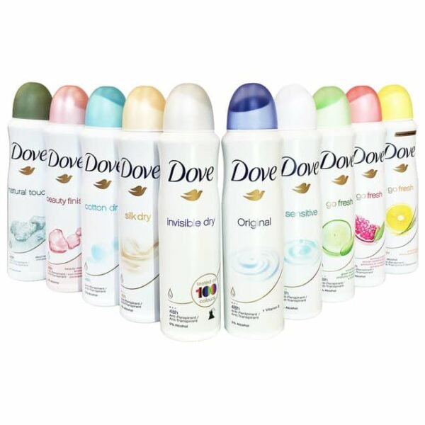 Dove Natural Touch Cotton Dry Anti Perspirant Deodorant Spray 150ml