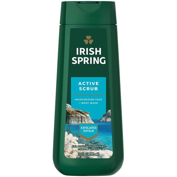 Irish Spring Mens Body Wash Active Scrub Body Wash 591 ml