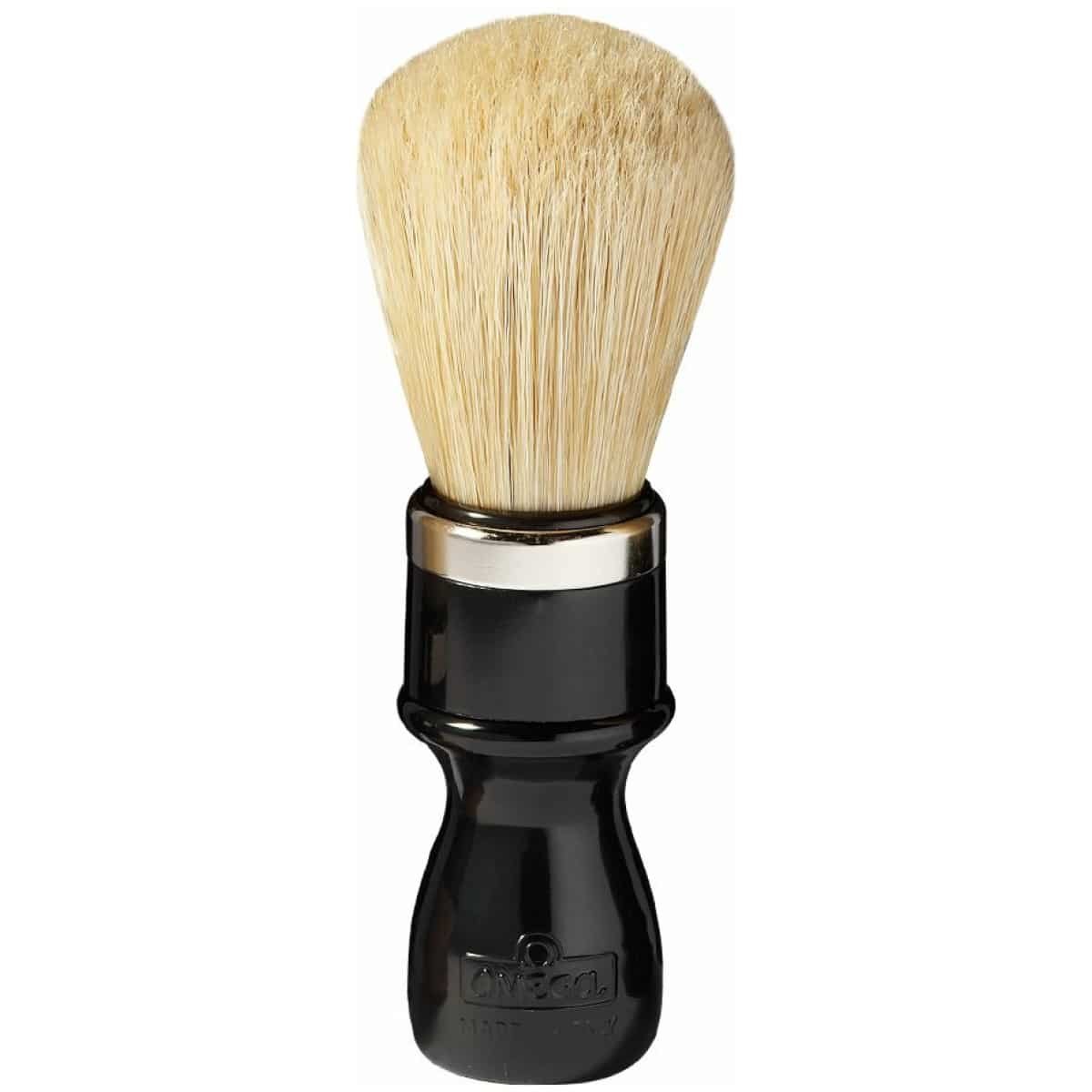 Omega Professional Bristle Shaving Brush Metal Ring #10098