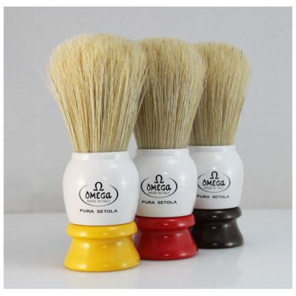 Omega Shaving Brush Bristle Variable Color 10075