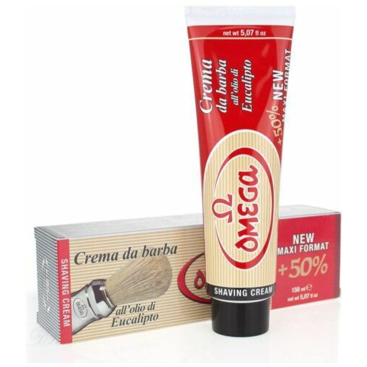 Omega Shaving Cream With Eucalyptus Oil In Tube 150 ml #45150