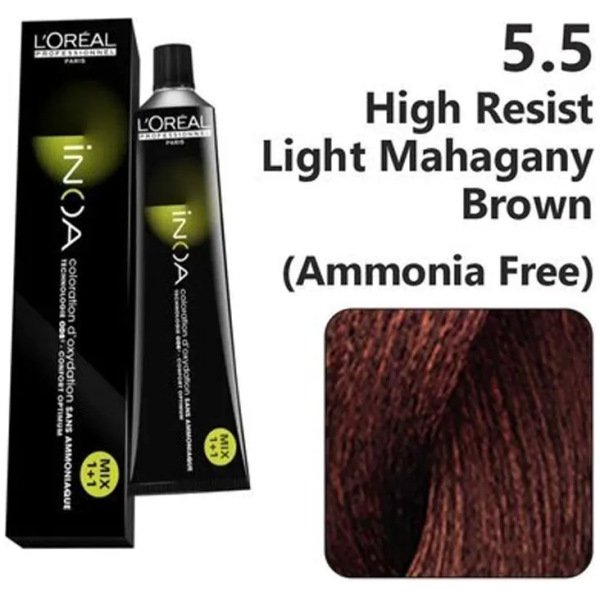 L’Oreal Inoa Hair Color 60G 5.5 +Developer 1000ml