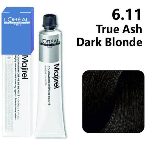 L’Oreal Majirel Cool Cover Hair Color 50G 6.11 + Oxidant 1000Ml