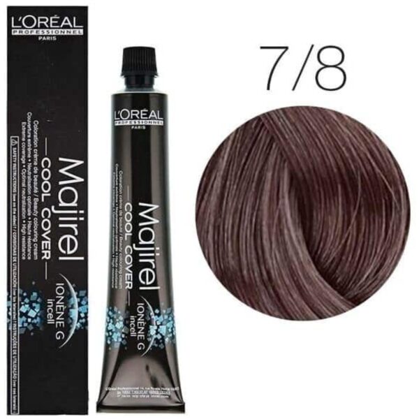 L’Oreal Majirel Cool Cover Hair Color 50G 7.8 + Oxidant 1000Ml