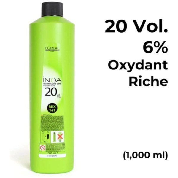 L'Oreal Inoa Ammonia Free Hair Color 60G 5.17 Light Ash Cool Brown + Developer 1000ml Combo